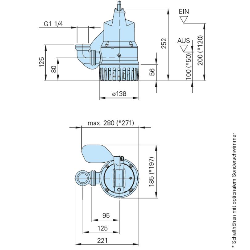 C140 WA Bully Maße